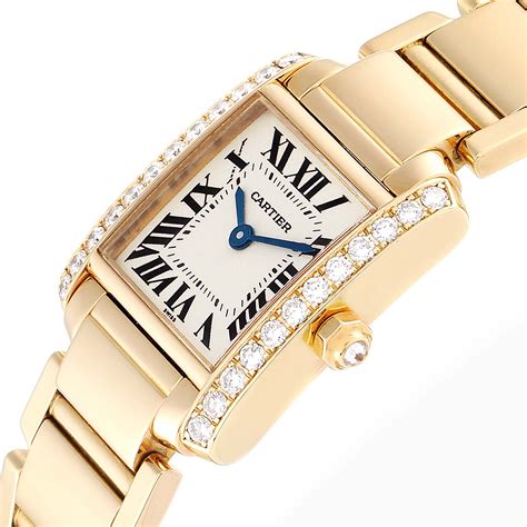 cartier watch women gold|cartier 18k gold ladies watches.